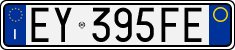 License plate of Italy, Cars (1994 year series)