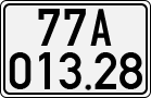 License plate of Vietnam, Cars