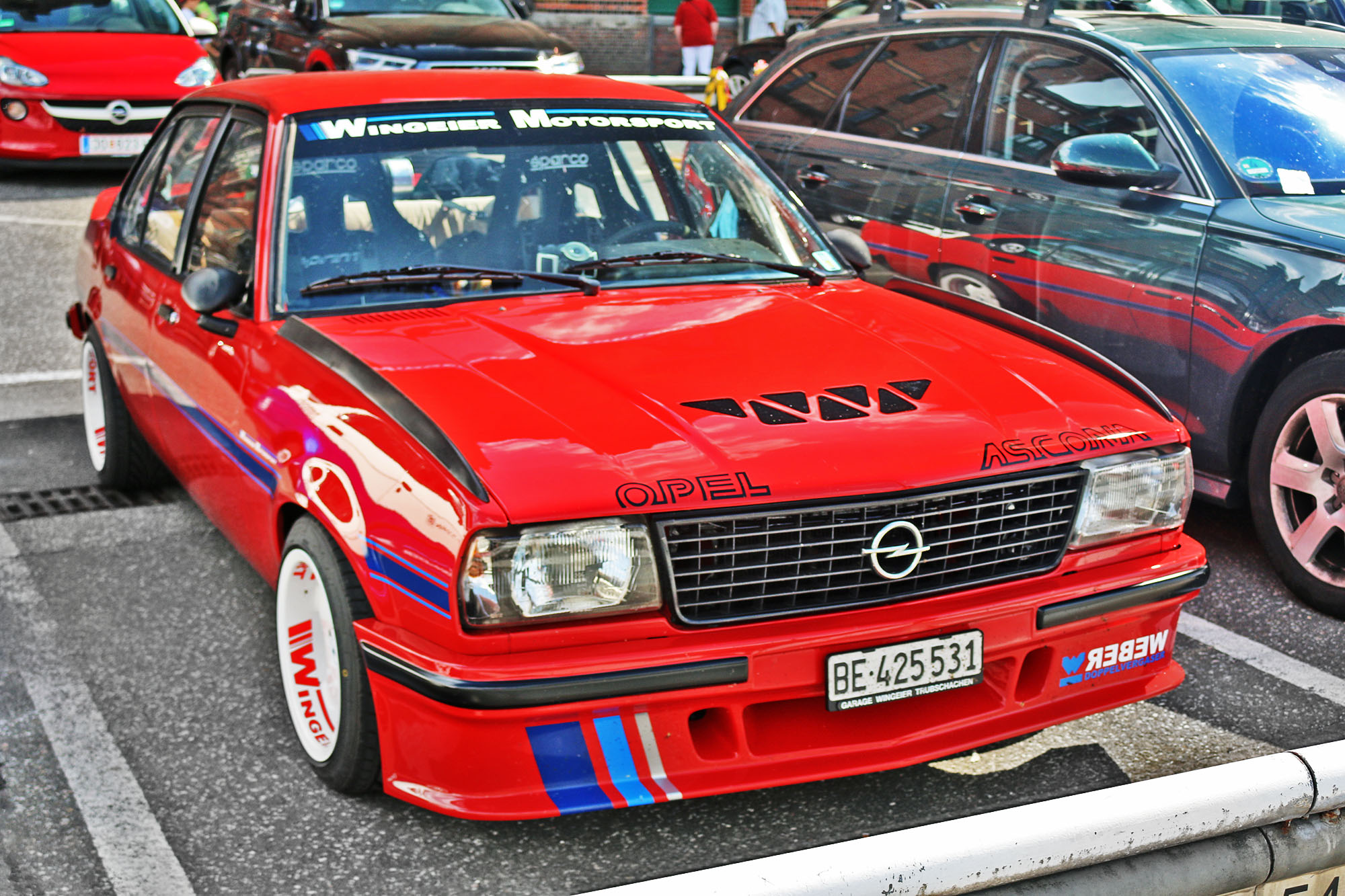 BE 425531, Opel Ascona 2nd gen 4-door Sedan (B), 1975–1981