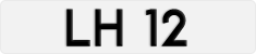 License plate of Hong Kong, AB 1234