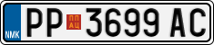 License plate of North Macedonia, Regular plates (2012)