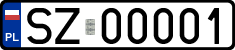 License plates of Poland, Regular car plates