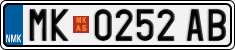 License plate of North Macedonia, Regular plates (2012)