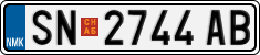 License plate of North Macedonia, Regular plates (2012)