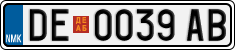 License plate of North Macedonia, Regular plates (2012)