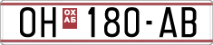 License plate of North Macedonia, Regular plates (1993)