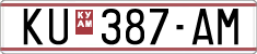 License plate of North Macedonia, Regular plates (1993)