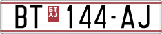License plate of North Macedonia, Regular plates (1993)