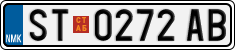 License plate of North Macedonia, Regular plates (2012)