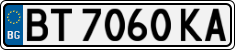 License plate of Bulgaria, Cars