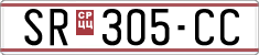 License plate of North Macedonia, Regular plates (1993)