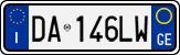 License plate of Italy, Cars (1994 year series)