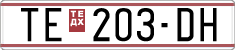 License plate of North Macedonia, Regular plates (1993)