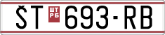 License plate of North Macedonia, Regular plates (1993)