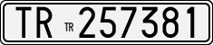 License plate of Italy, Cars (1927 year series)
