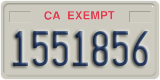 California, Exempt (1234567)