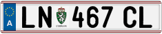License plate of Austria, Regular plates