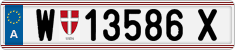License plate of Austria, Regular plates