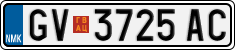 License plate of North Macedonia, Regular plates (2012)