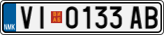 License plate of North Macedonia, Regular plates (2012)