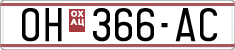 License plate of North Macedonia, Regular plates (1993)