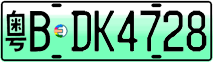 License plate of China, Electric vehicles