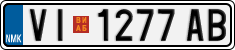 License plate of North Macedonia, Regular plates (2012)