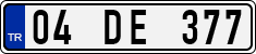 License plate of Turkey, Regular plates