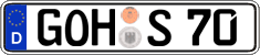 German license plate, Regular plates