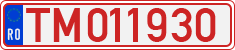License plate of Romania, Provisional