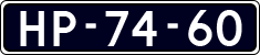 License plate of the Netherlands, Cars