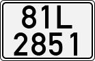 License plate of Vietnam, Cars