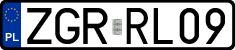 License plates of Poland, Regular car plates