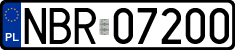 License plates of Poland, Regular car plates