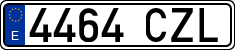 License plates of Spain, Ordinary (2000)