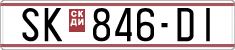 License plate of North Macedonia, Regular plates (1993)