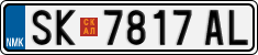 License plate of North Macedonia, Regular plates (2012)