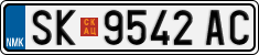 License plate of North Macedonia, Regular plates (2012)