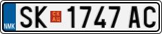 License plate of North Macedonia, Regular plates (2012)