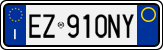 License plate of Italy, Cars (1994 year series)