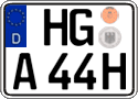 German license plate, Plates for oldtimers (type 
