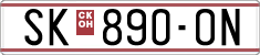 License plate of North Macedonia, Regular plates (1993)
