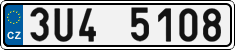 License plate of the Czech Republic, Cars (2001)