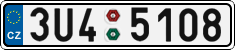 License plate of the Czech Republic, Cars (2001)