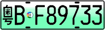 License plate of China, Electric vehicles