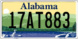 Alabama, 0AB1234 / 00AB123 / 00A1B23