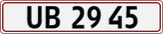 License plate of Denmark, Regular plates