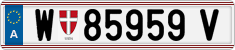 License plate of Austria, Regular plates