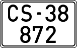 License plates of Spain, 1900 year series
