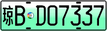 License plate of China, Electric vehicles